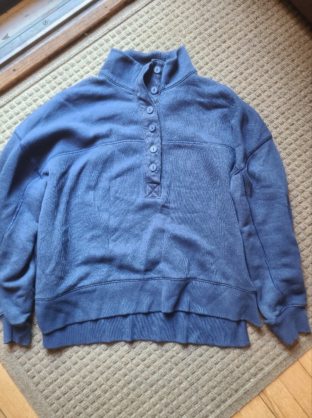 American Eagle Outfitters Navy Blue Loose Fit Sweatshirt